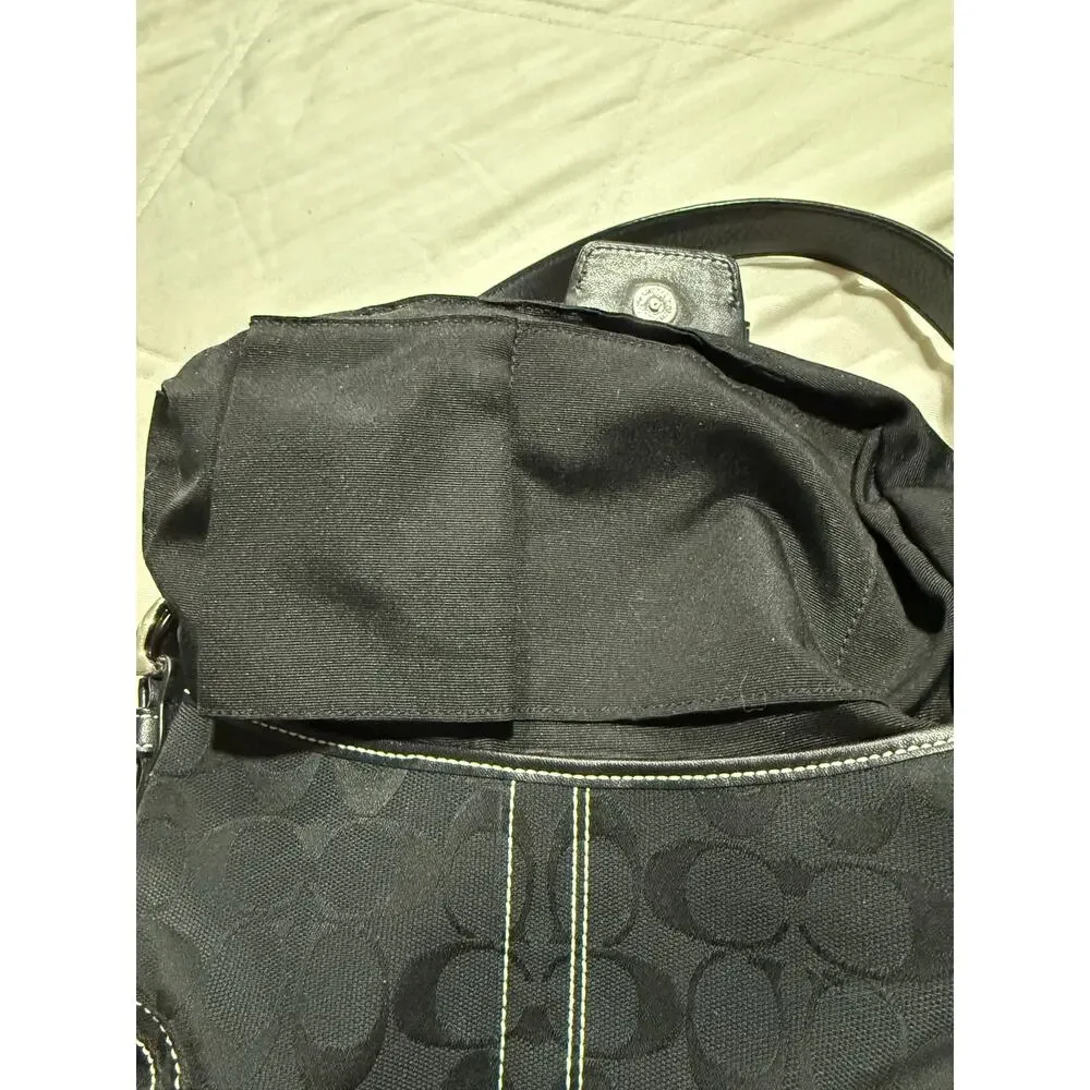 VTG Y2K Coach Soho Mini Signature H0651 10296 Black Shoulder Bag Purse Clean